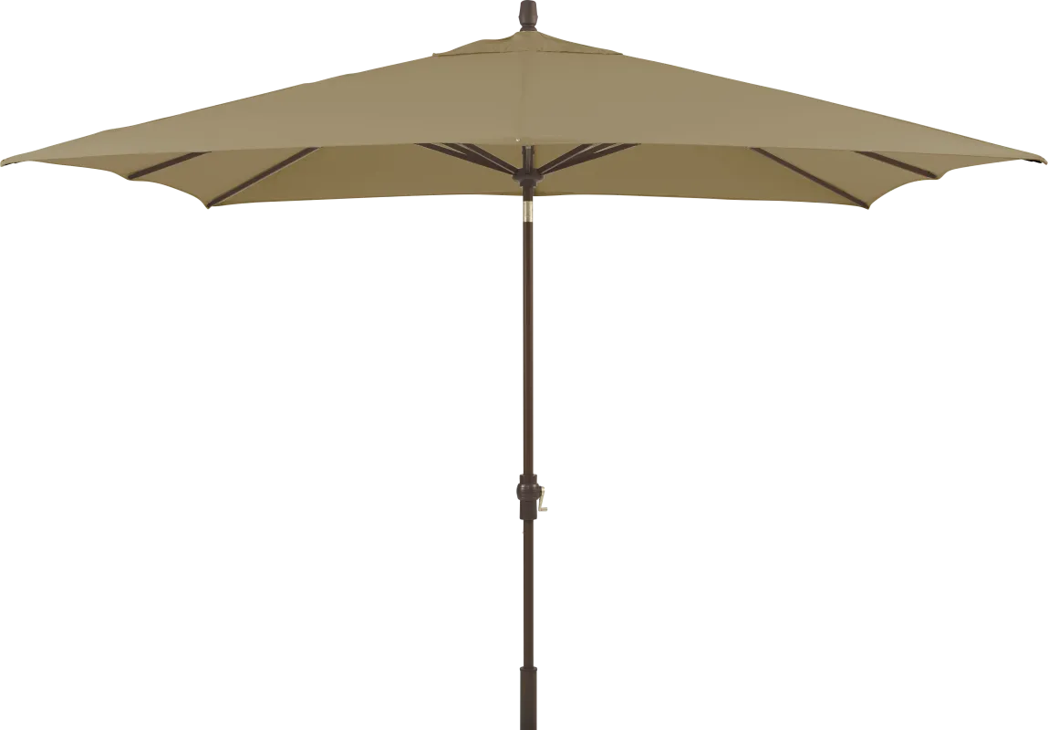 Seaport 8 x 10 Rectangle Heather Beige Outdoor Umbrella