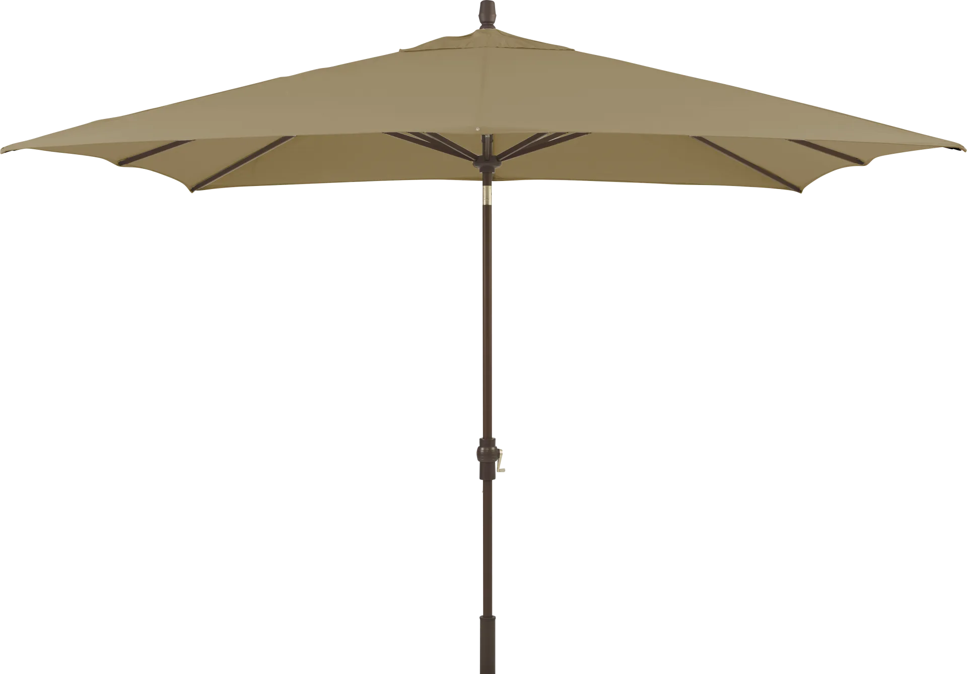 Seaport 8 x 10 Rectangle Heather Beige Outdoor Umbrella - Image 1