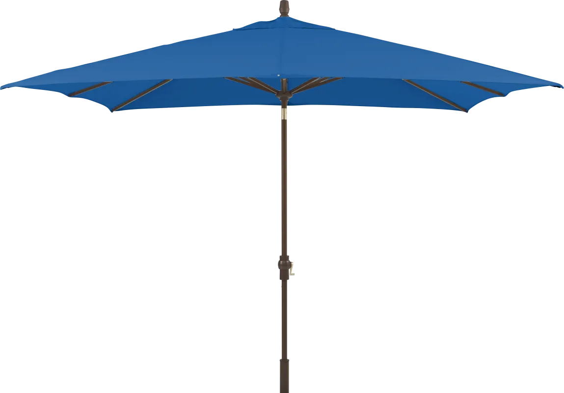 Seaport 8 x 10 Rectangle Pacific Blue Outdoor Umbrella