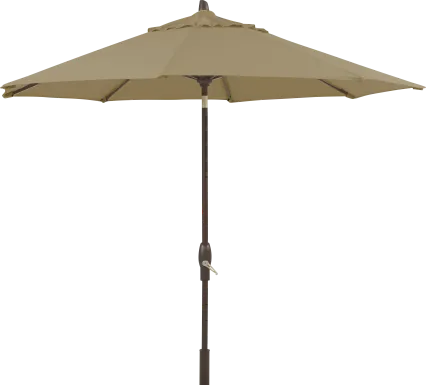 Seaport 9' Octagon Heather Beige Outdoor Umbrella