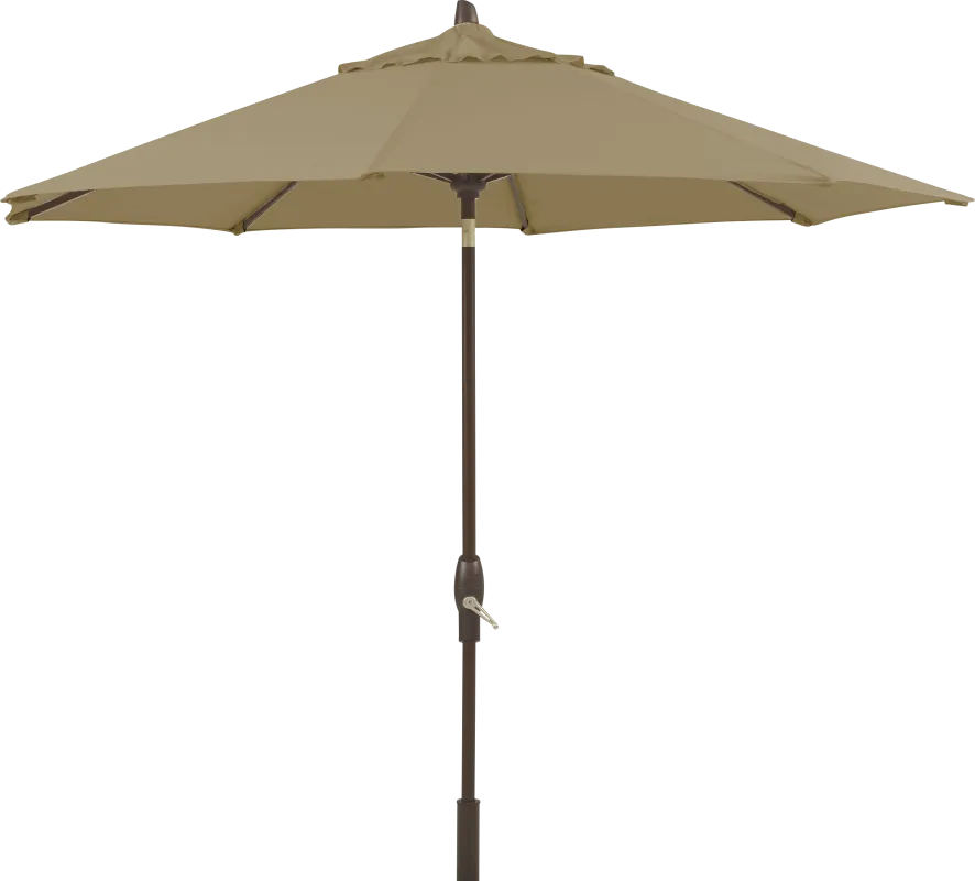 Seaport 9' Octagon Heather Beige Outdoor Umbrella