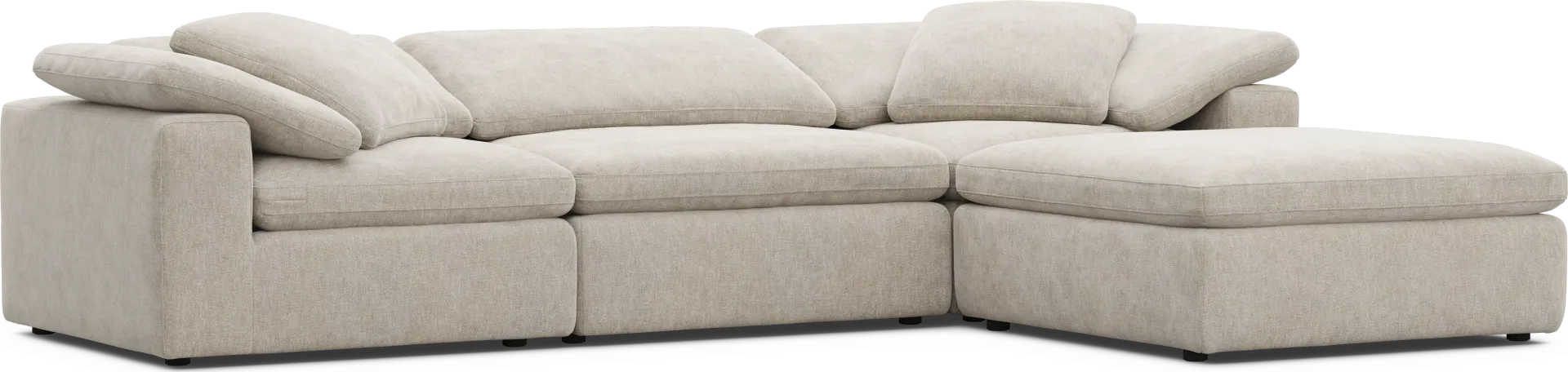 The Flow Gray 4 Pc Sectional - Image 1