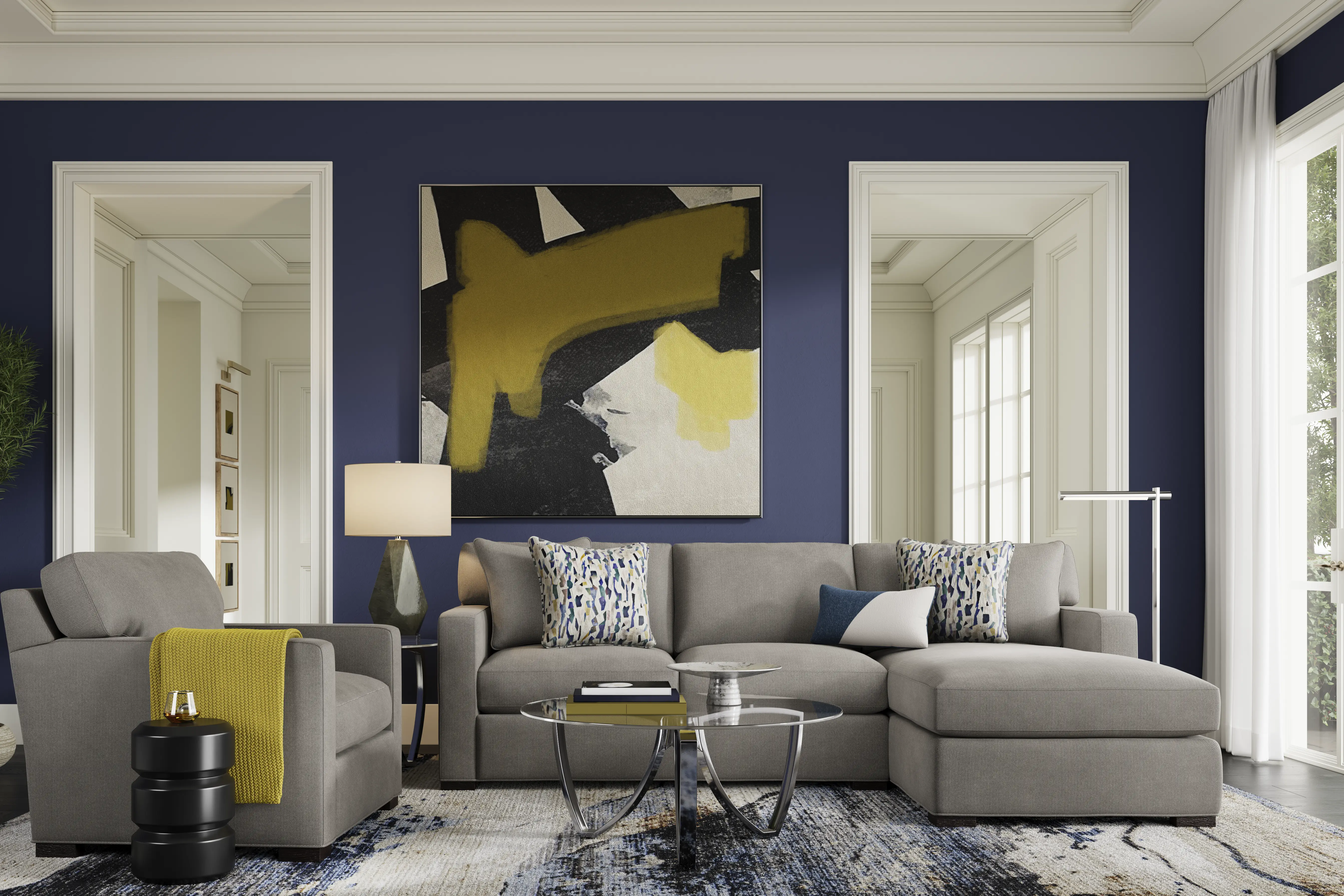 Harmonie Steel 2 Pc Sectional - Thumbnail - Image 2