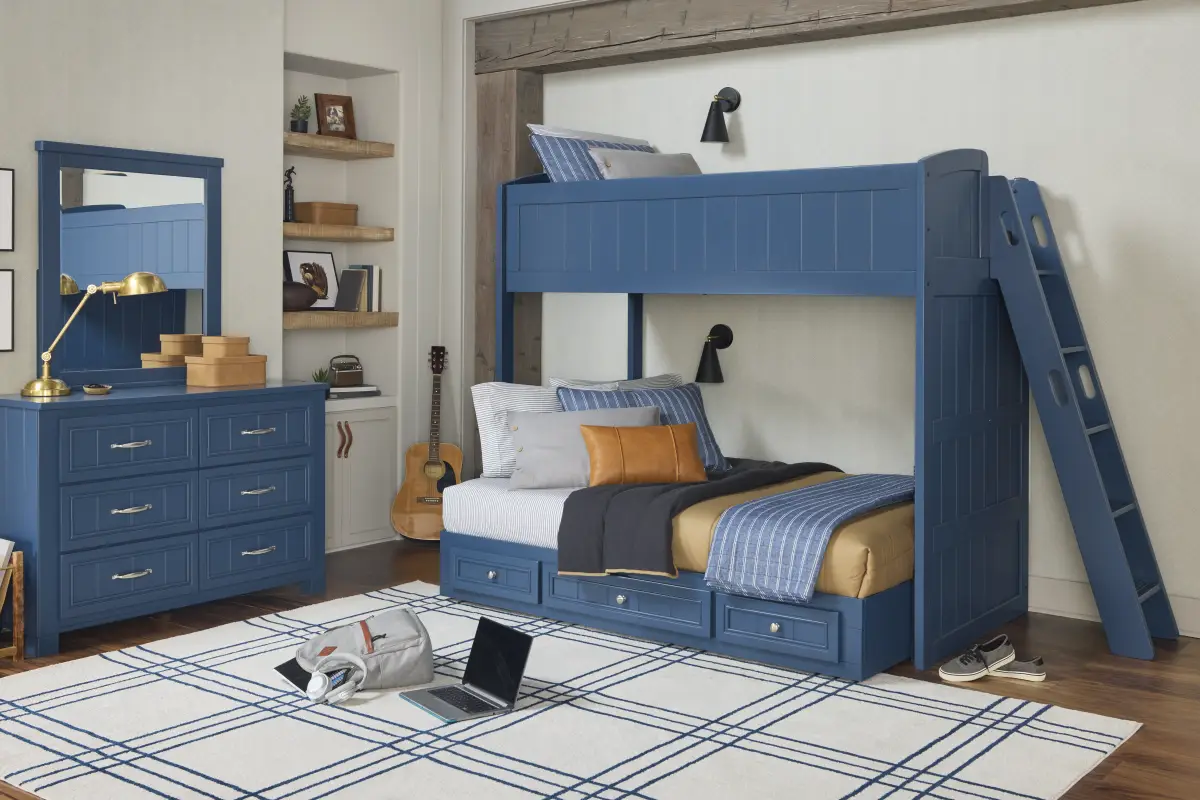 Kids Cottage Colors 2.0 Navy Twin/Full Loft