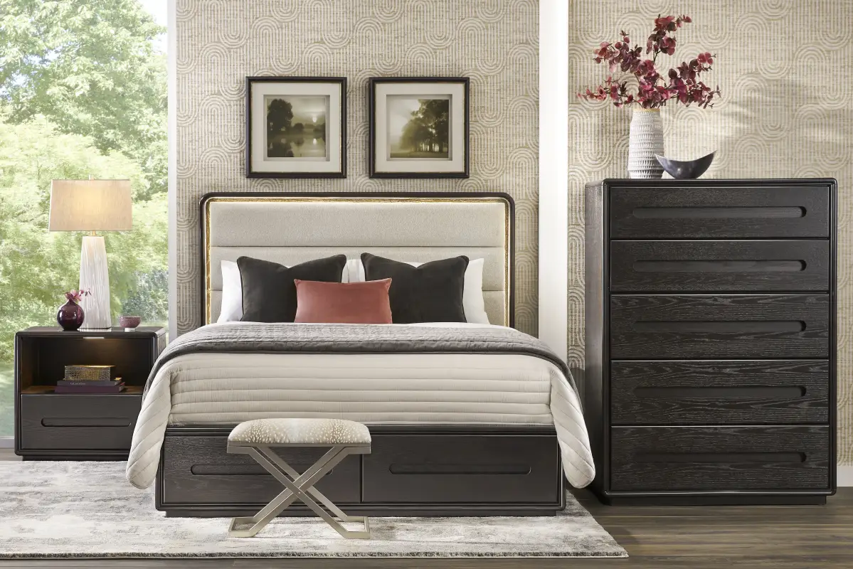 Braxton Espresso 5 Pc King Panel Bedroom