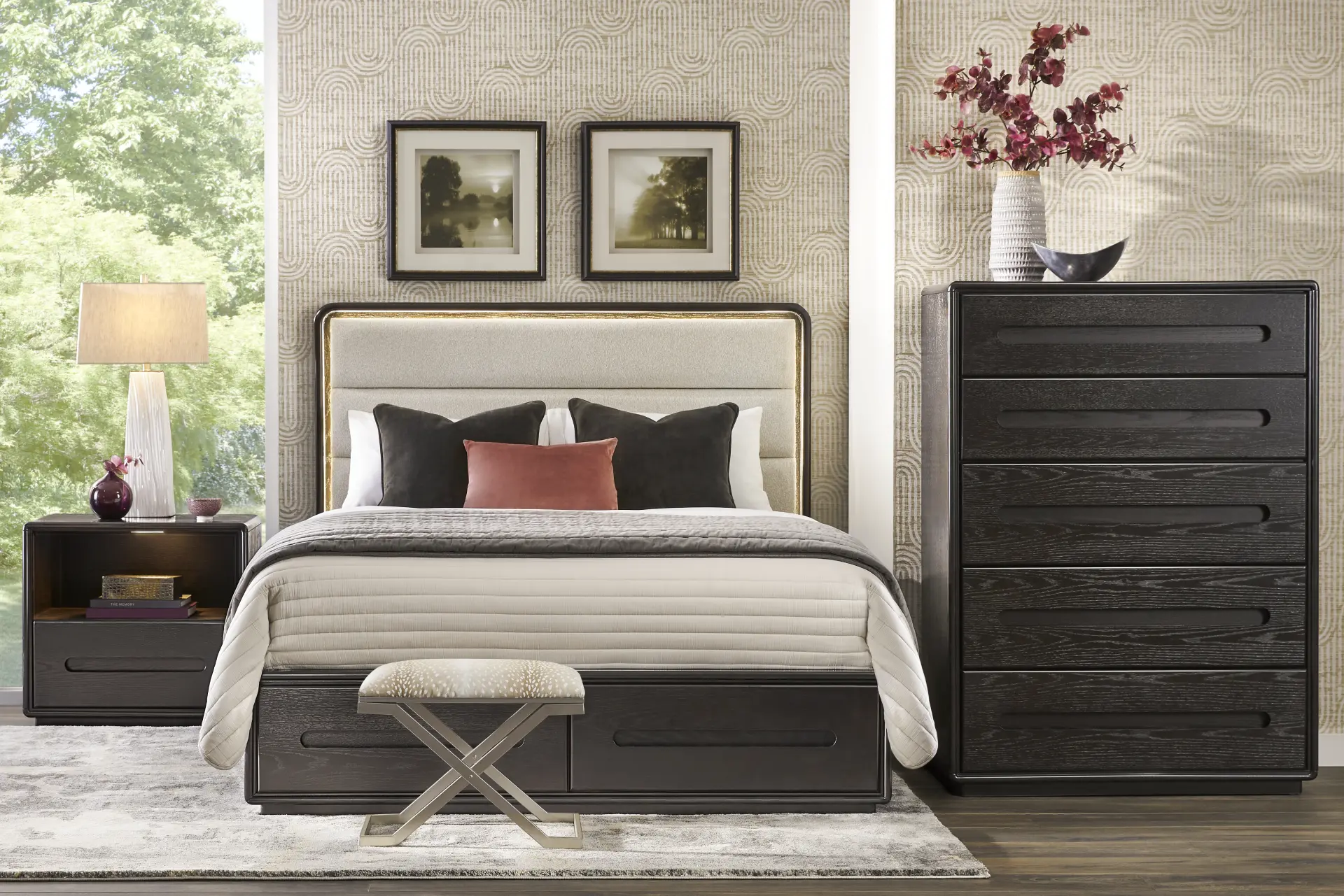 Braxton Espresso 5 Pc Queen Panel Bedroom