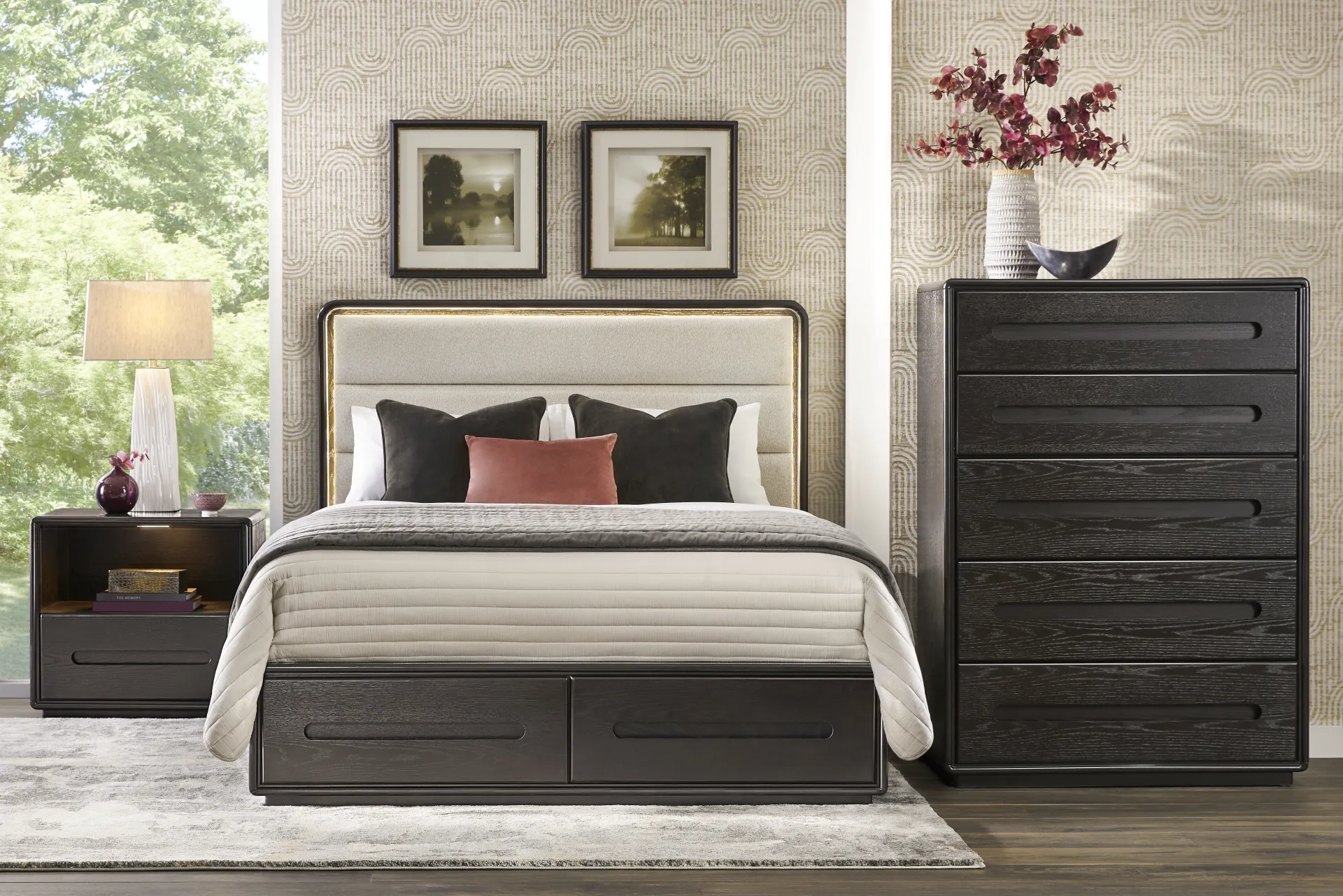 Braxton Espresso Queen Storage Bed - Image 1
