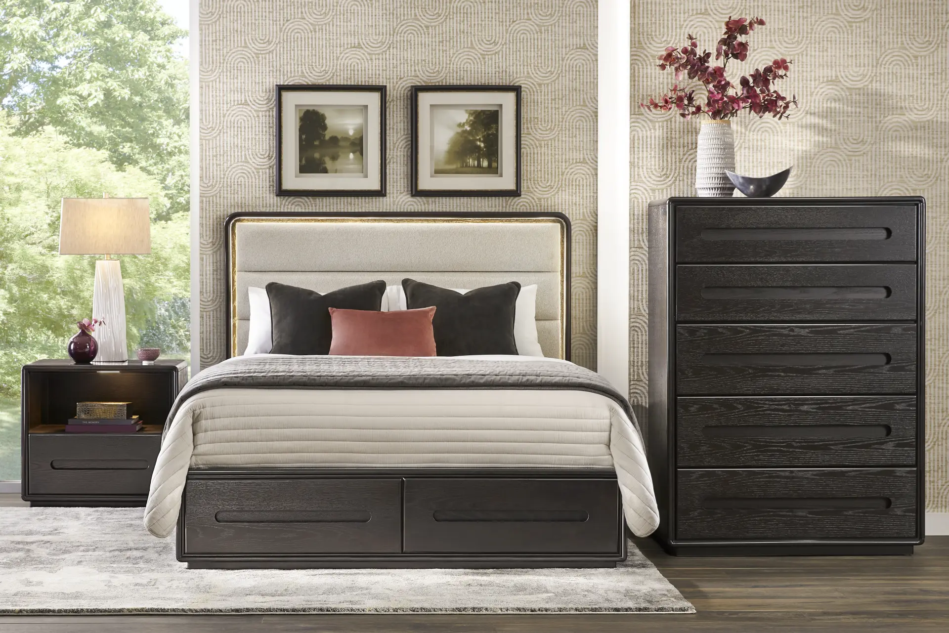 Braxton Espresso 5 Pc Queen Storage Bedroom