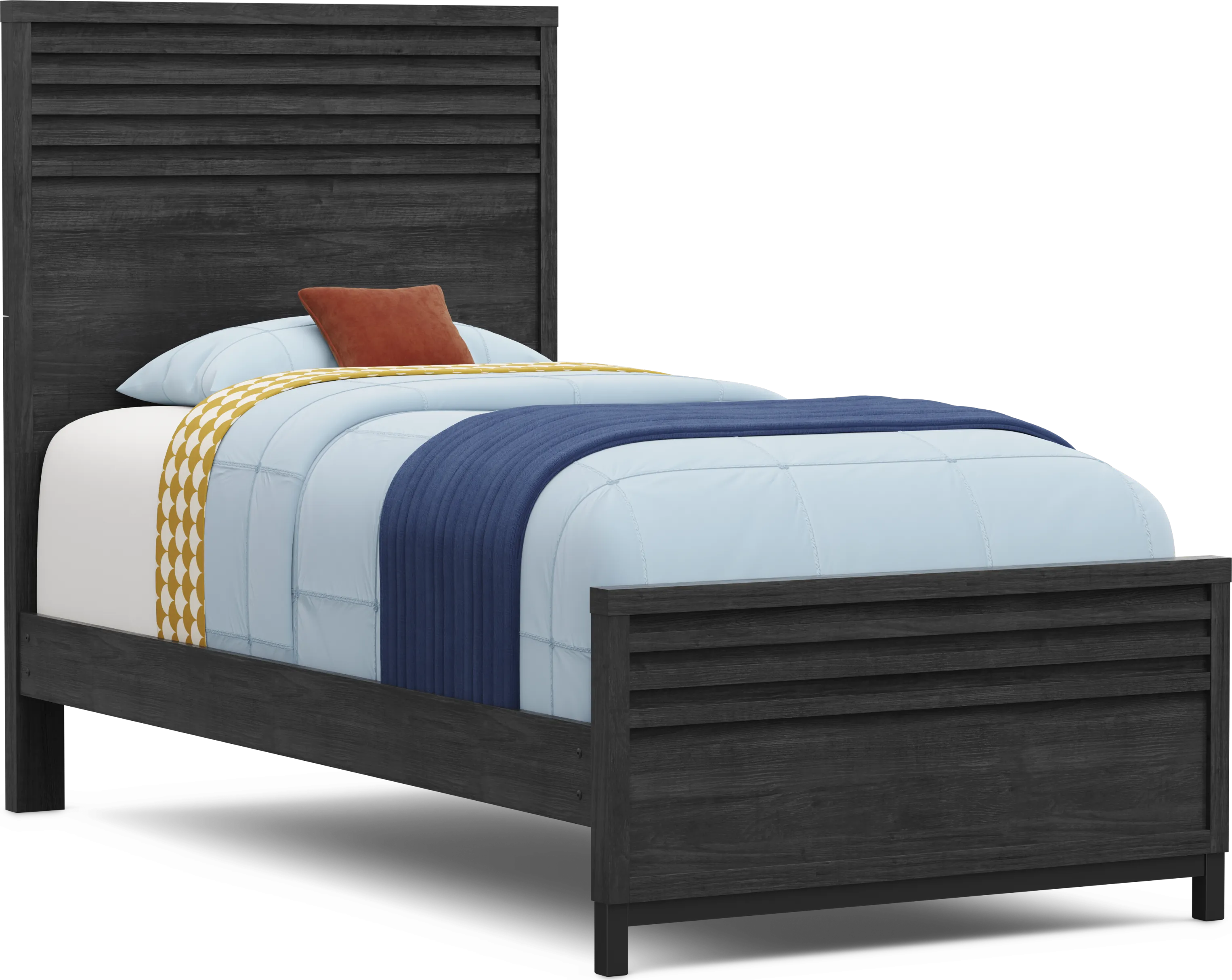 Kids Northridge Drive Charcoal Twin Panel Bedroom - Thumbnail - Image 2