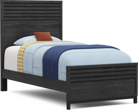 Kids Northridge Drive Charcoal Twin Panel Bed