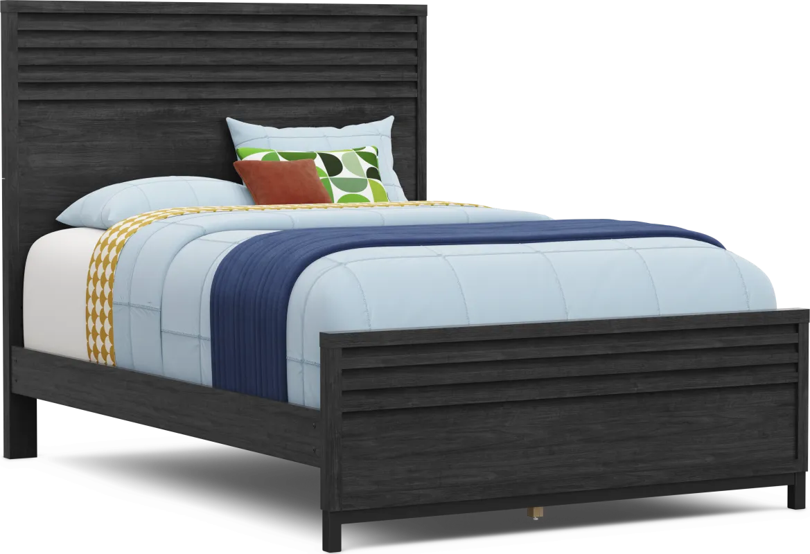 Kids Northridge Drive Charcoal Full Panel Bed