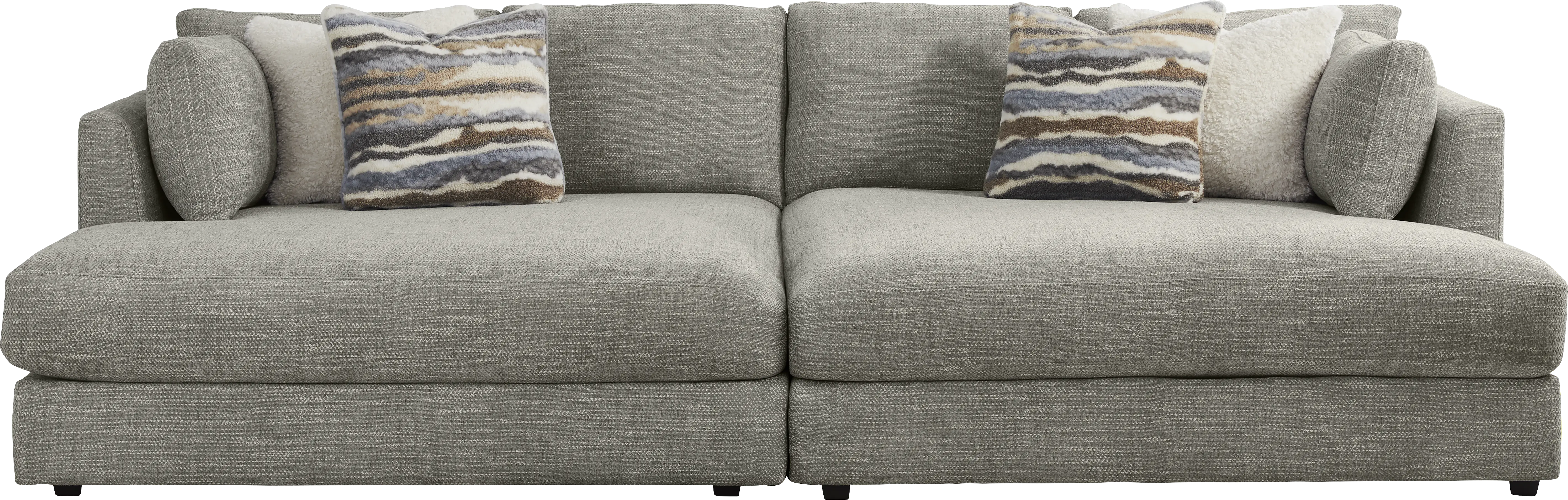Sadie Falls Dove Gray 2 Pc Sectional - Thumbnail - Image 1