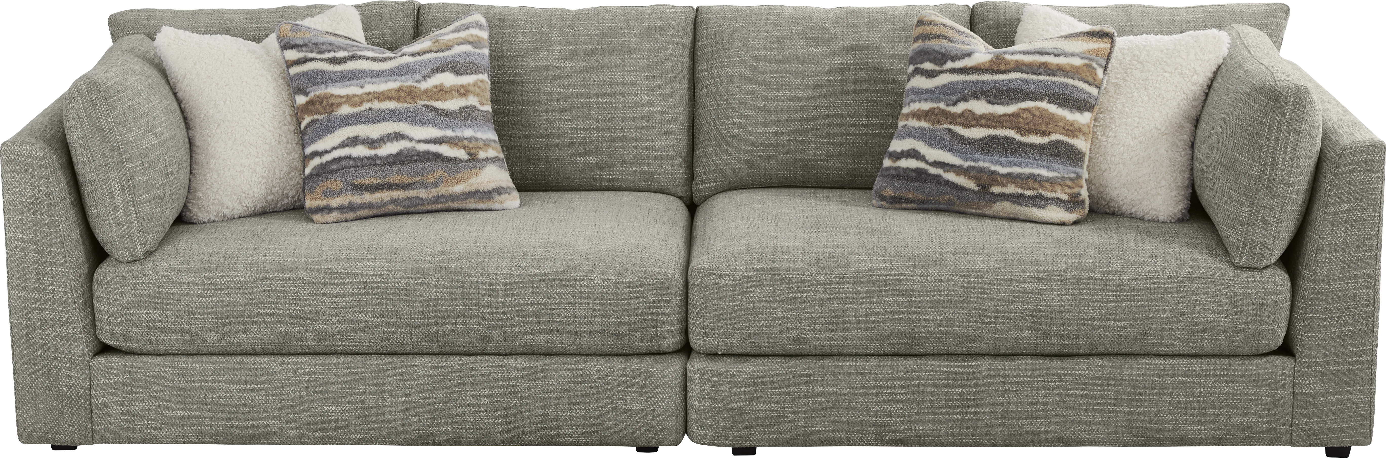 Sadie Falls Dove Gray 2 Pc Sofa - Thumbnail - Image 1