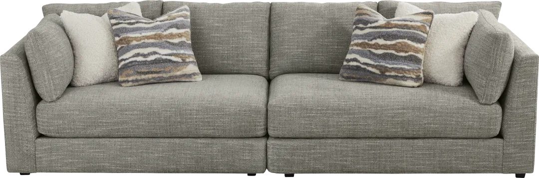 Sadie Falls Dove Gray 2 Pc Sofa