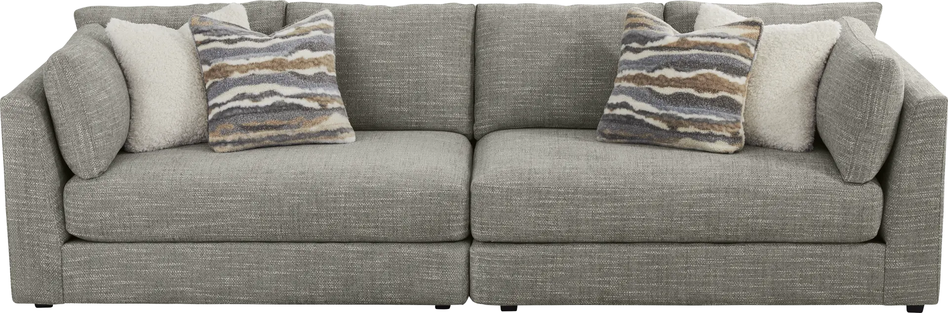 Sadie Falls Dove Gray 2 Pc Sofa