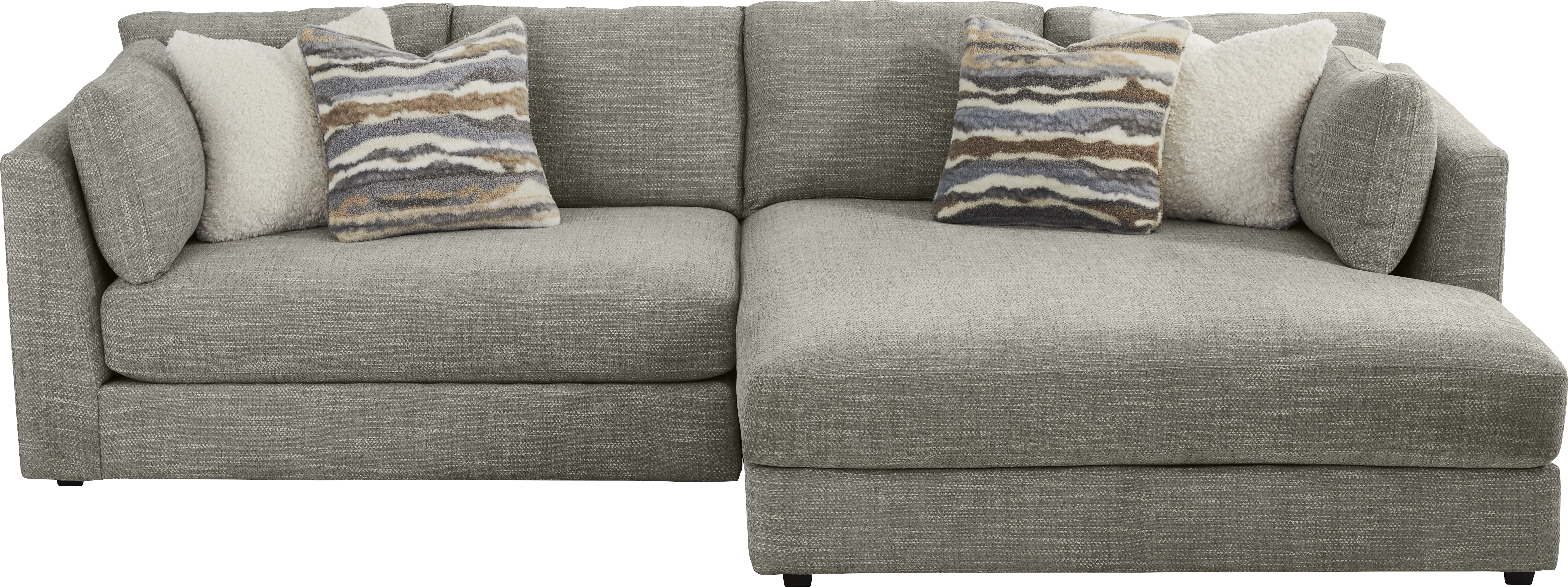 Sadie Falls Dove Gray 2 Pc Sectional - Thumbnail - Image 1