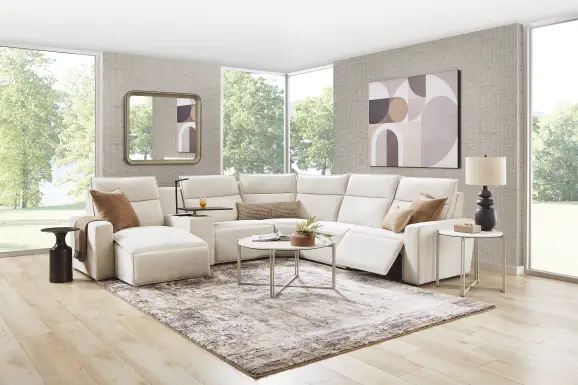 Silver 6 Pc Dual Power Reclining ModularTwo