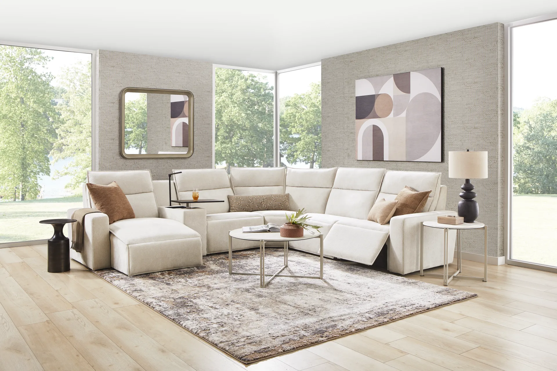 Silver 6 Pc Dual Power Reclining ModularTwo - Image 2