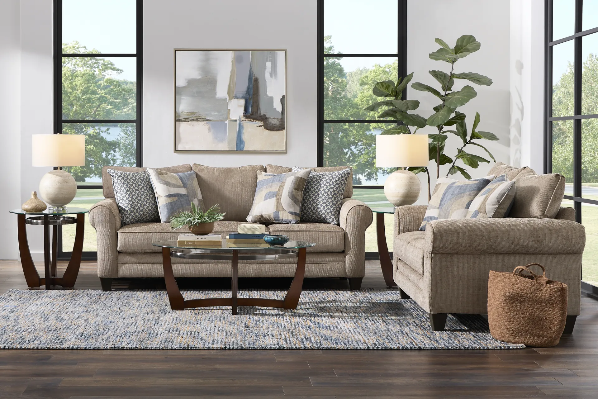 Remington Heights Cocoa 7 Pc Living Room - Image 1