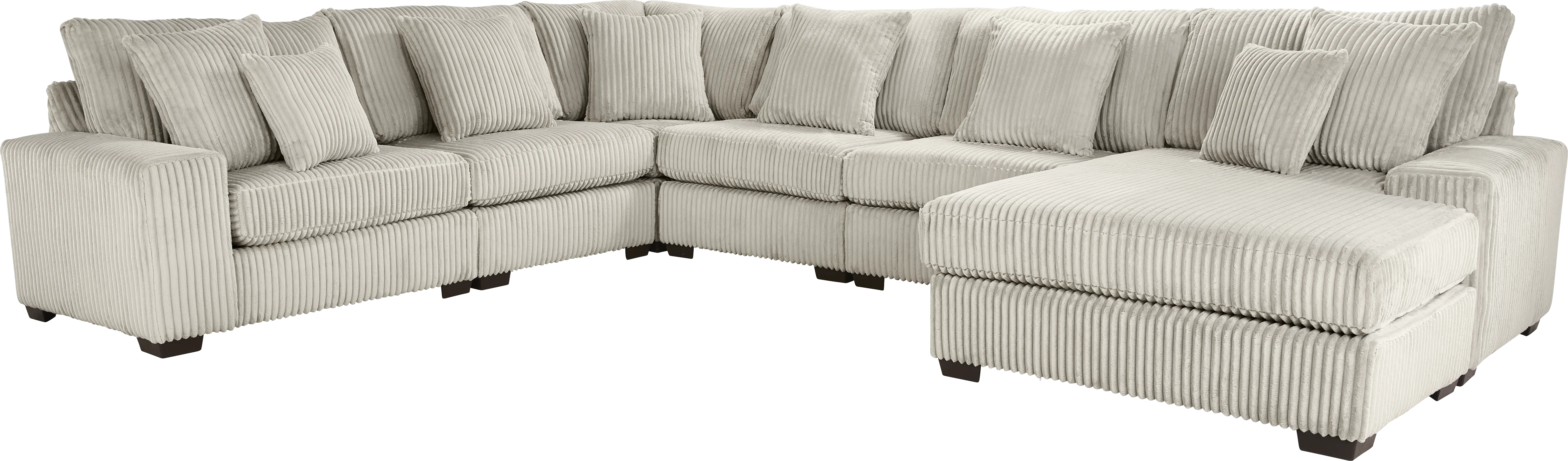 Lexford Park Gray 6 Pc Sectional - Thumbnail - Image 1
