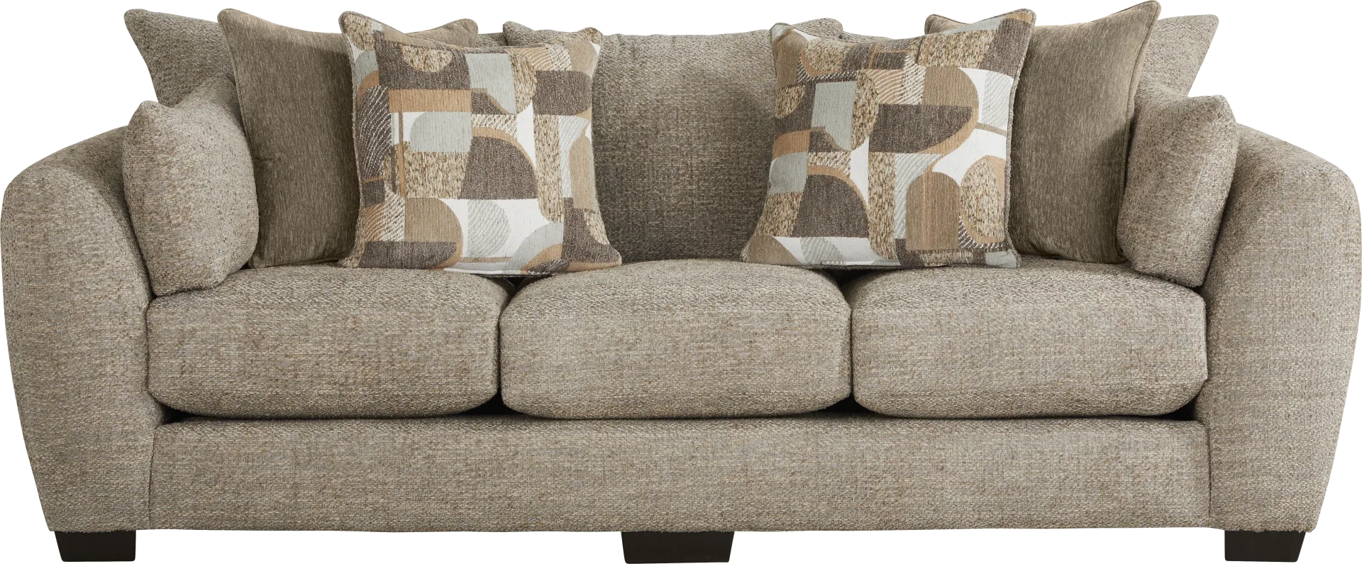 Evianna Brown Sofa - Image 2
