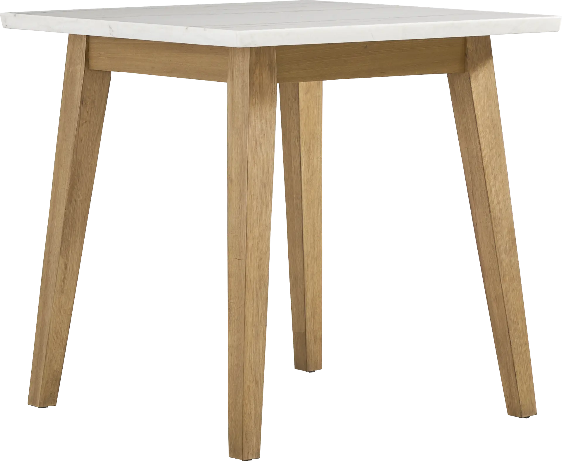Viola White Square Counter Height Dining Table