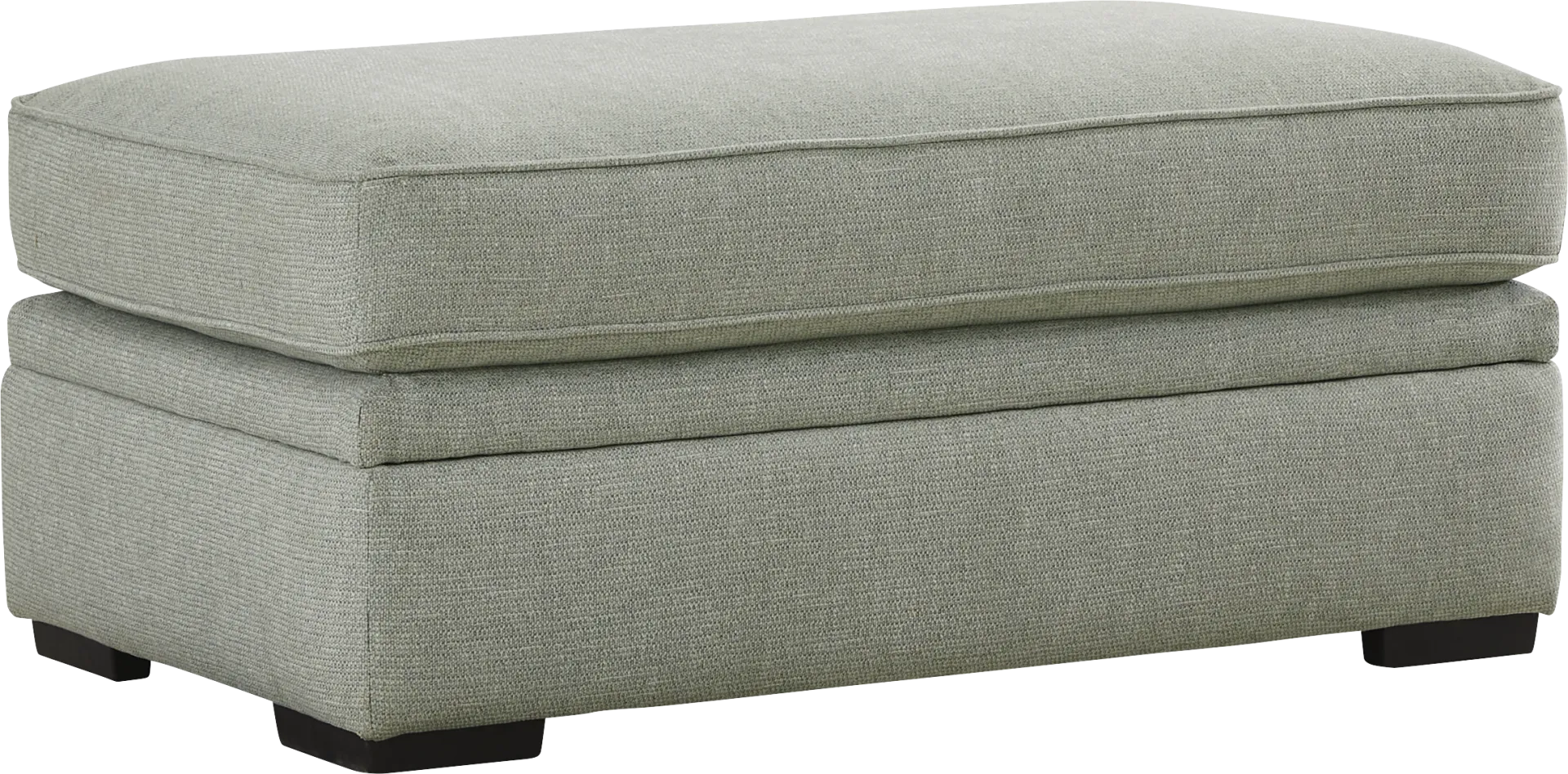 Wilkinson Green Ottoman - Image 1