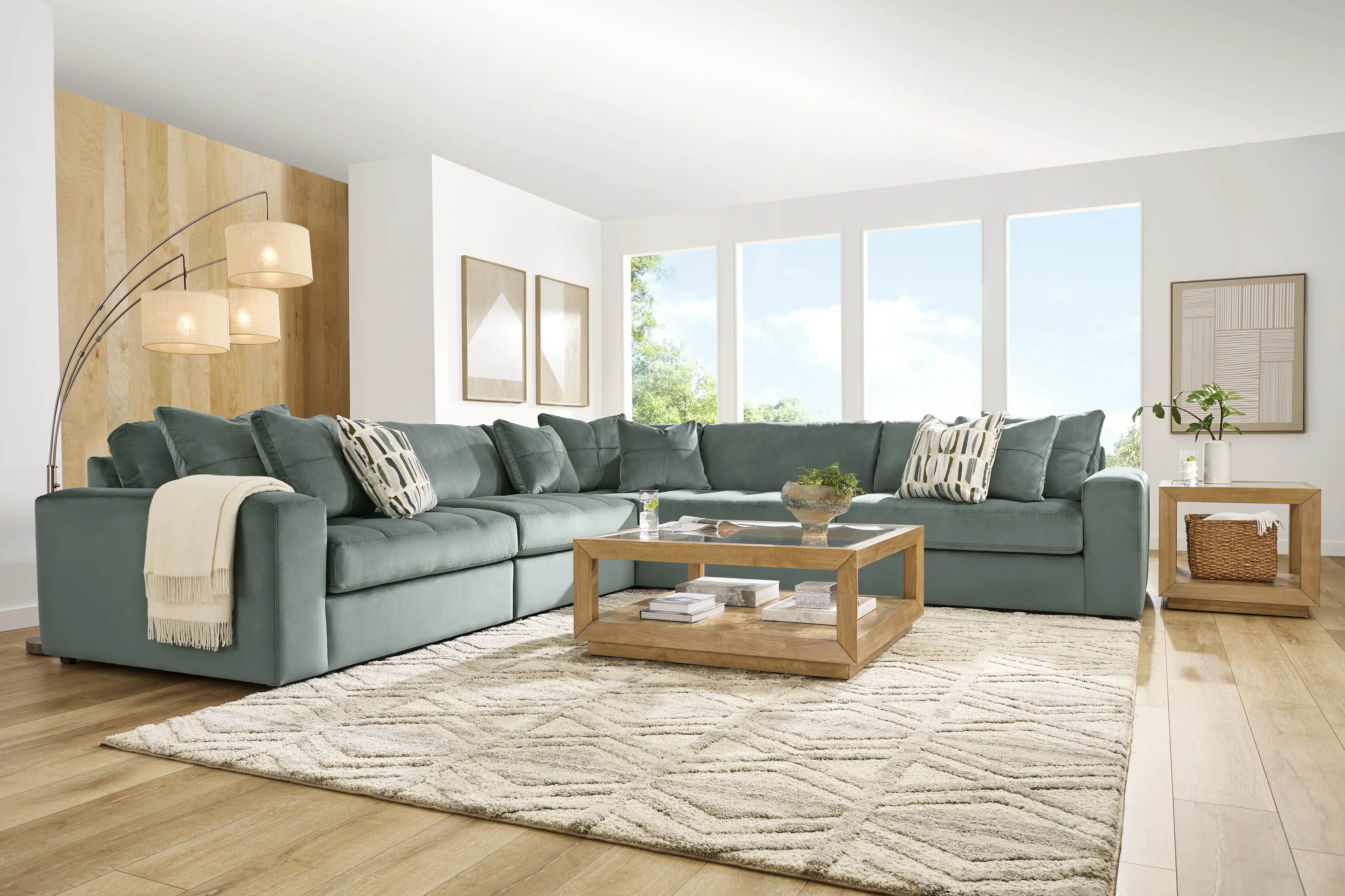Filmore Evergreen 5 Pc Sectional - Thumbnail - Image 2