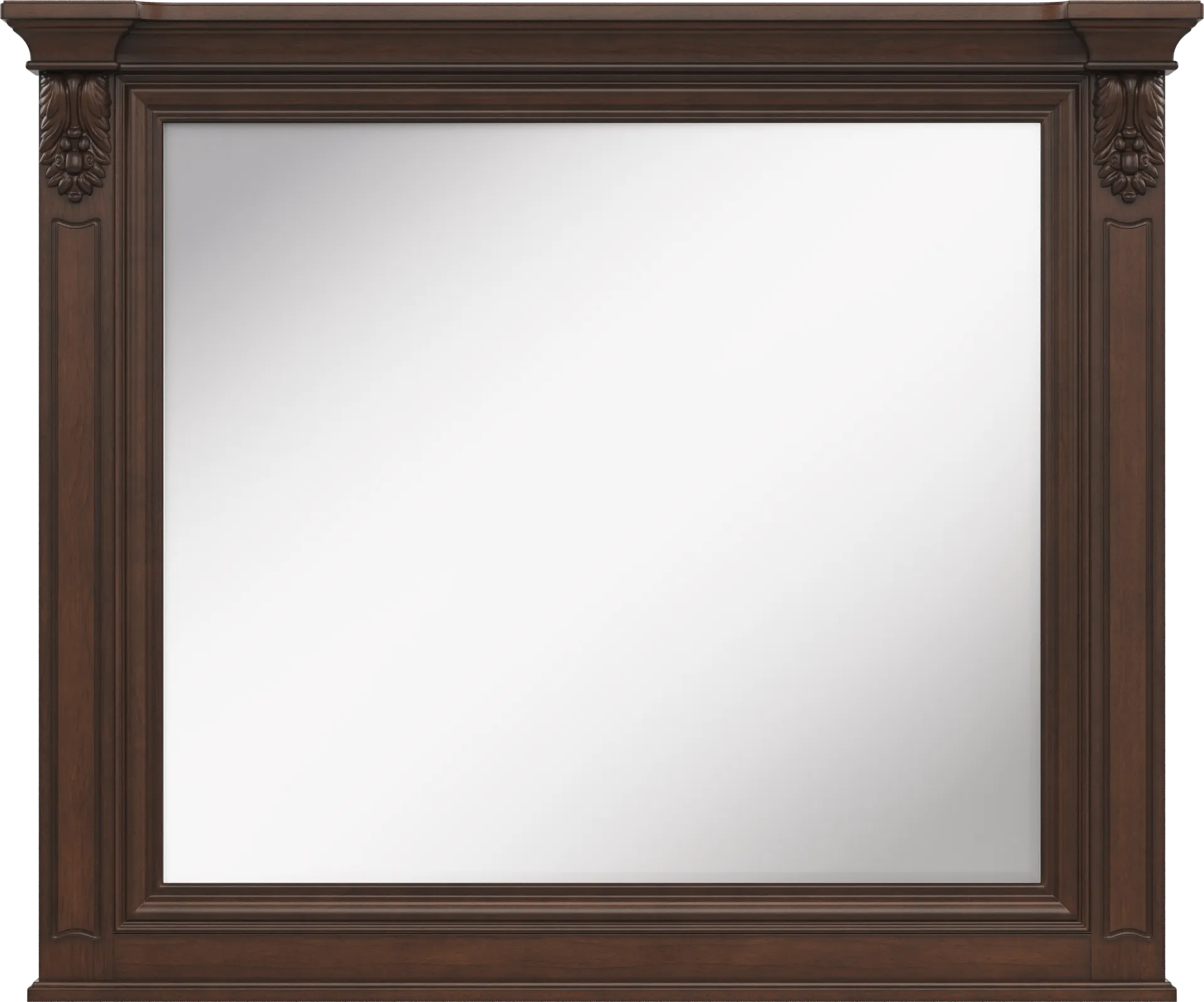 Fuller Brown Cherry Finish 5 Pc Queen Upholstered Sleigh Bedroom - Image 8