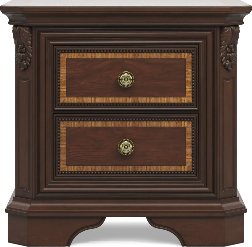 Fuller Brown Cherry Finish Nightstand
