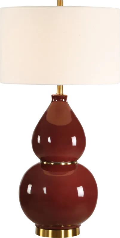 Jayla Cove Burgundy Lamp