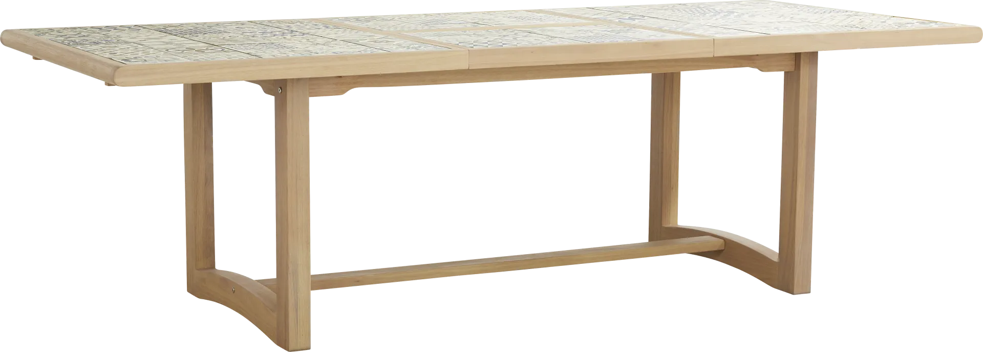 Casa Villa Multi 7 Pc Outdoor Extension Dining Set with Green Chairs - Image 2