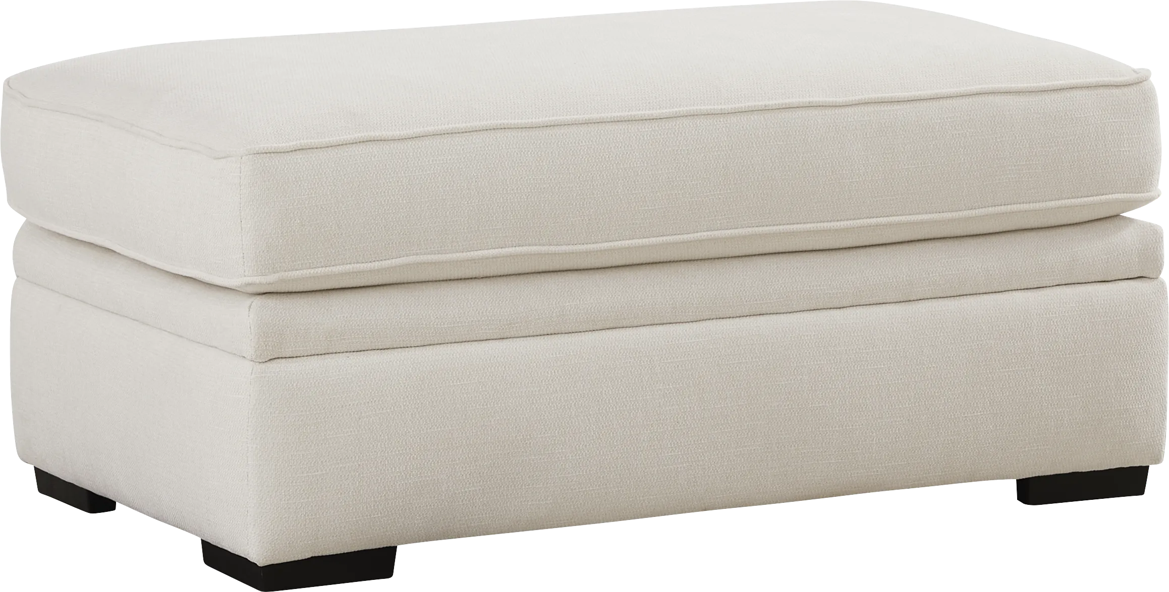 Wilkinson White Ottoman - Thumbnail - Image 1