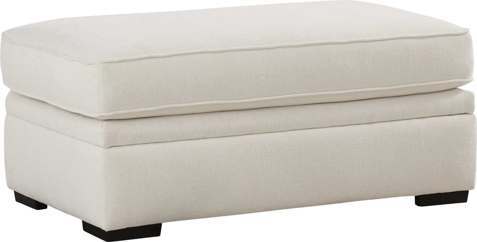 Wilkinson White Ottoman - Image 1