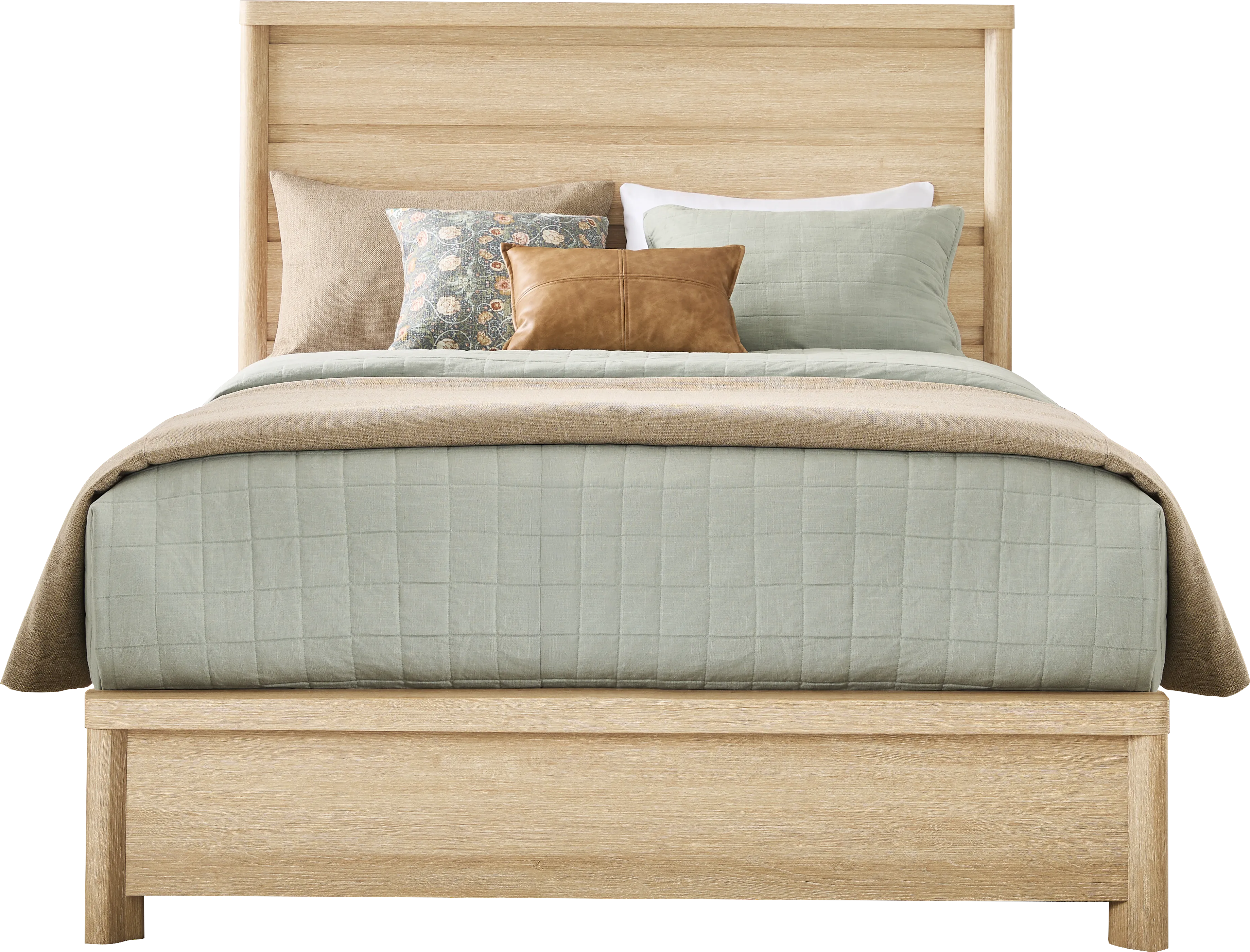 Pinebrook Natural 5 Pc Queen Panel Bedroom - Thumbnail - Image 2