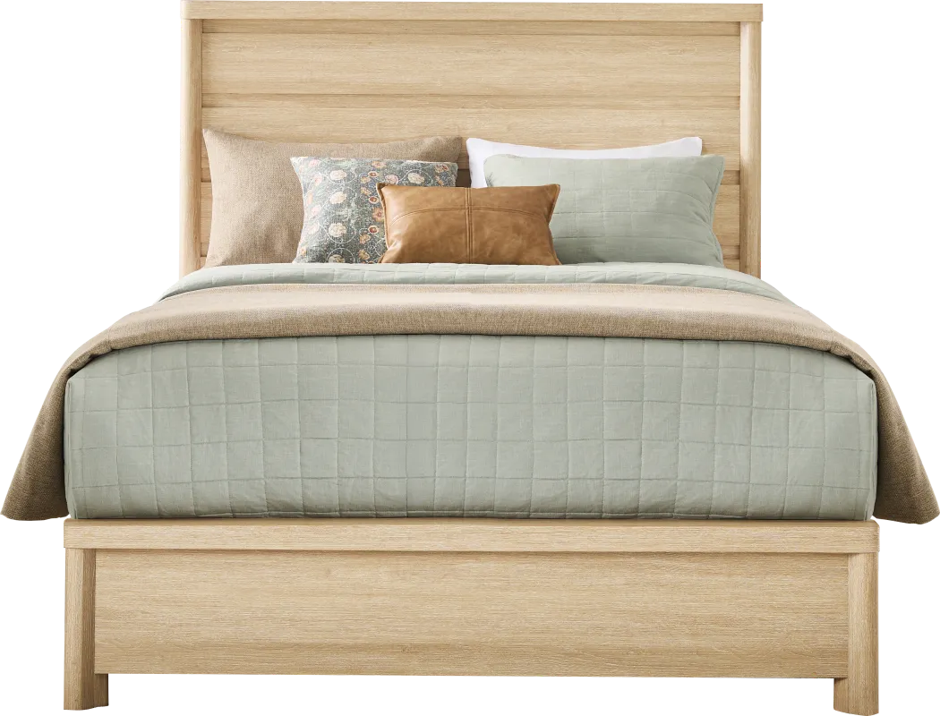 Pinebrook Natural 3 Pc King Panel Bed