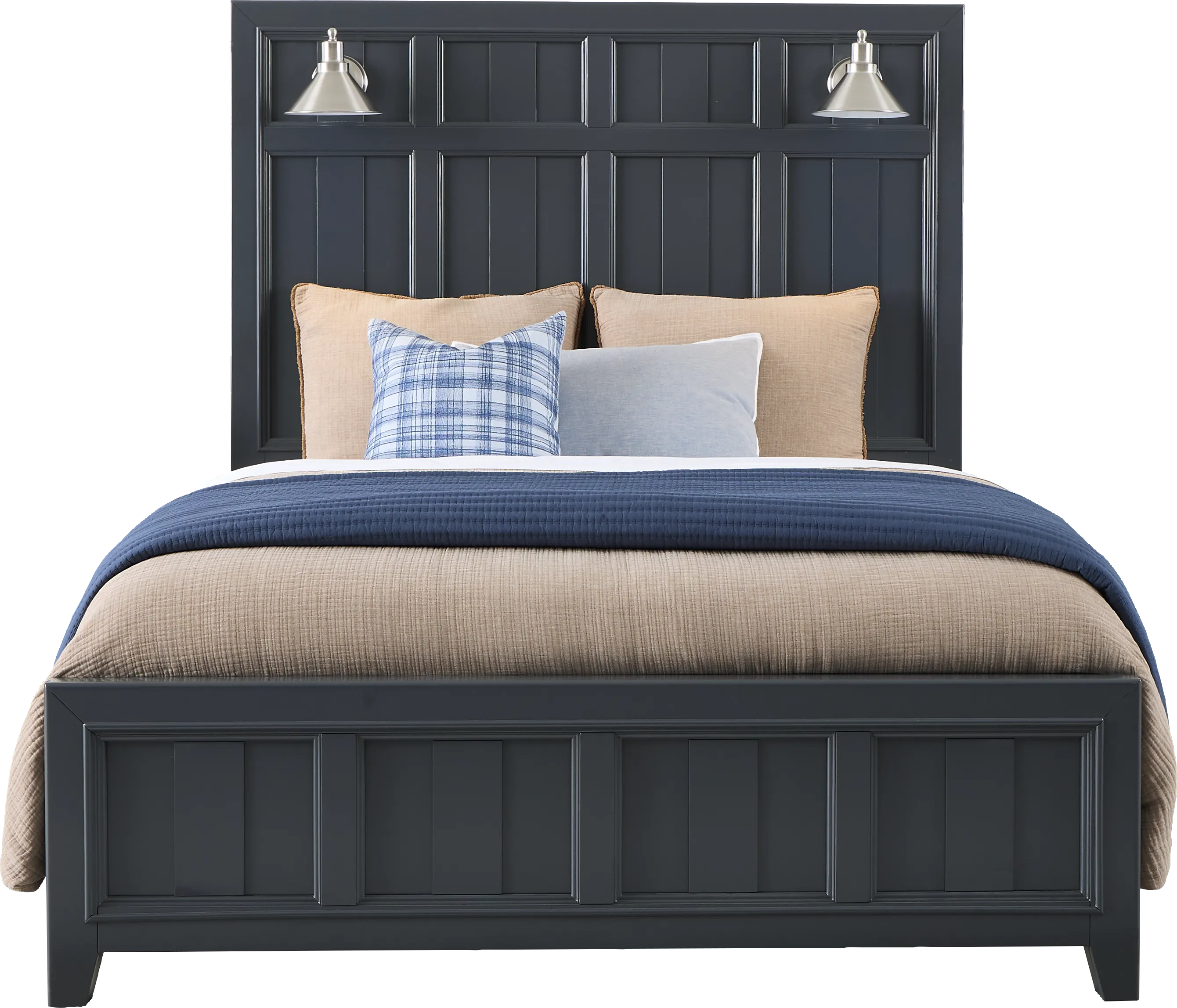 Owings Mill Graphite 5 Pc Queen Panel Bedroom - Image 2