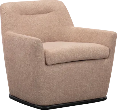 Sanbiens Peach Swivel Accent Chair