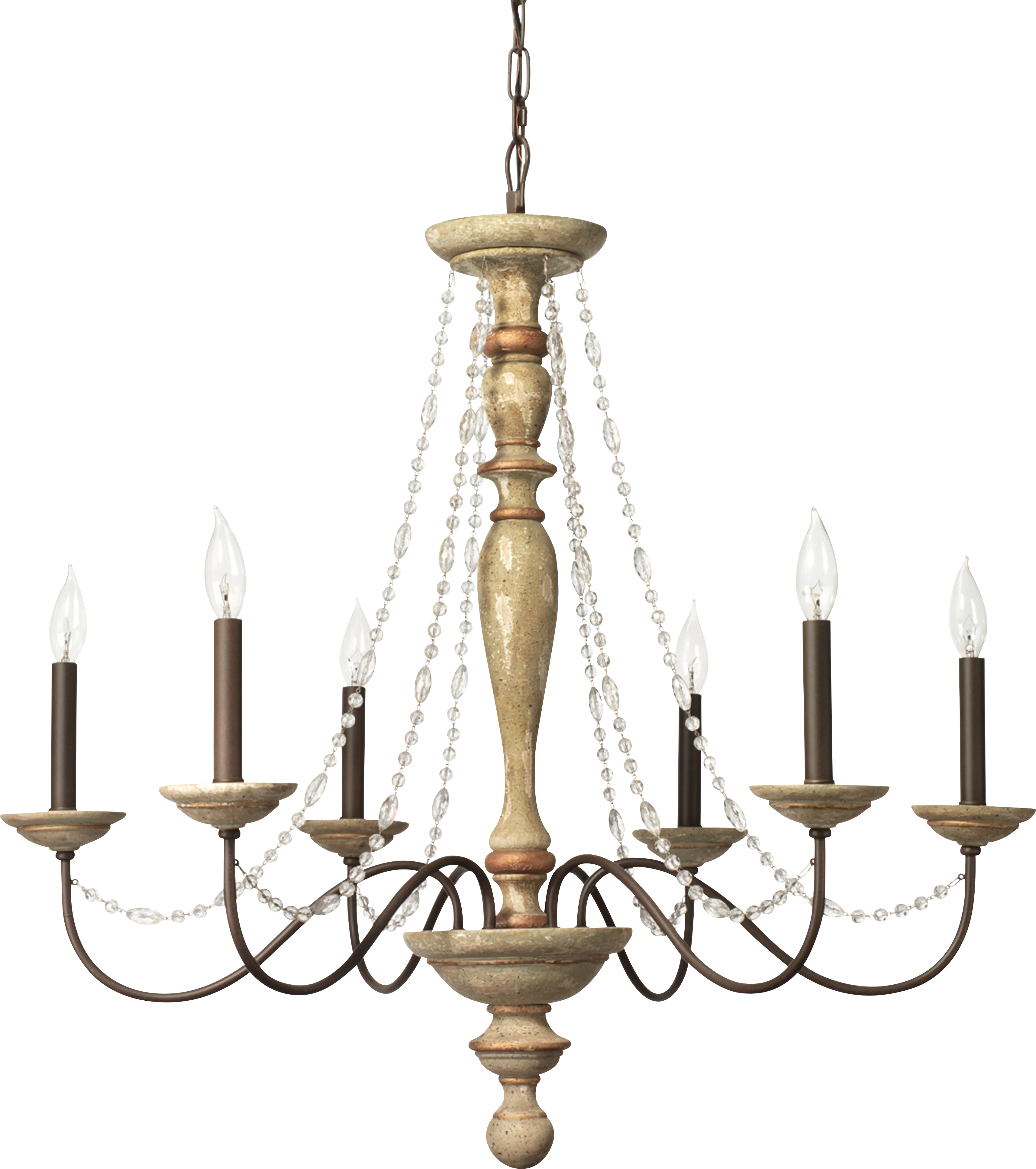 Mwepu Beige Chandelier - Thumbnail - Image 1