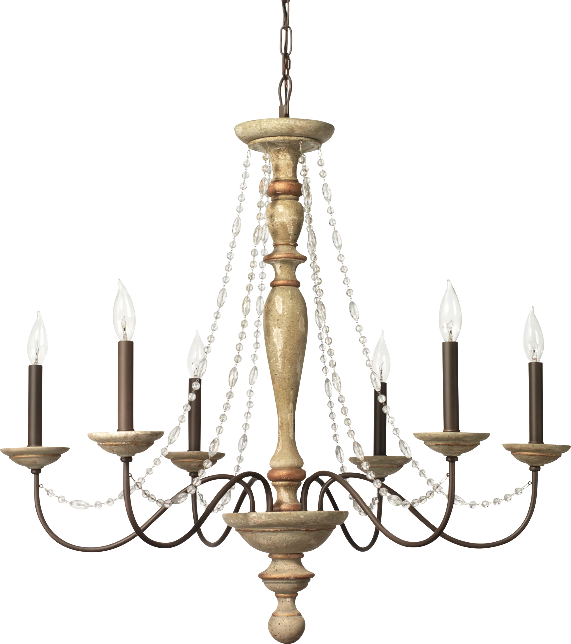 Mwepu Beige Chandelier - Image 1