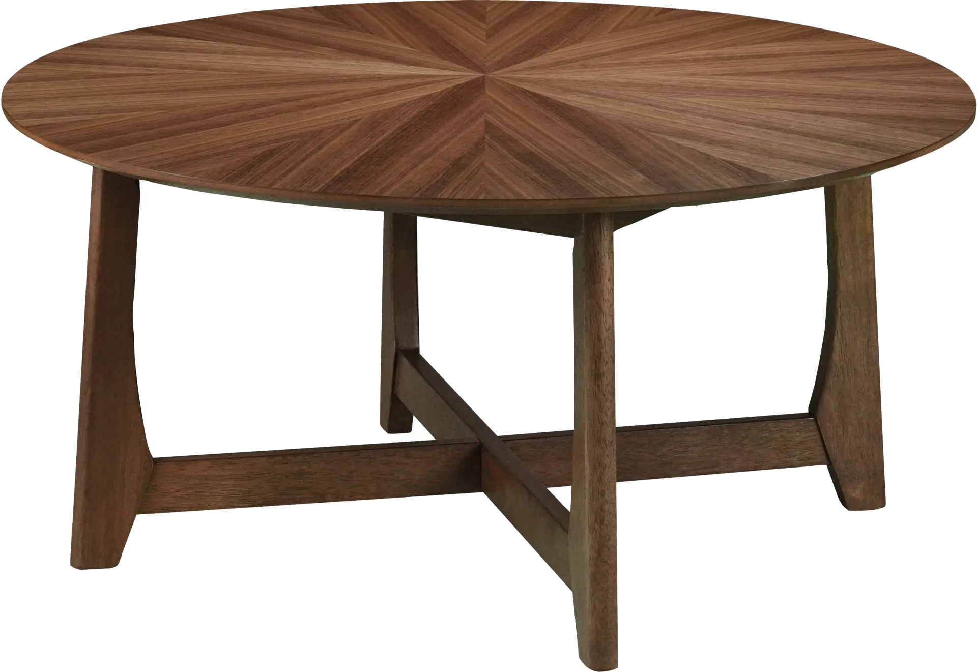 Marsden Walnut-Color Round Cocktail Table