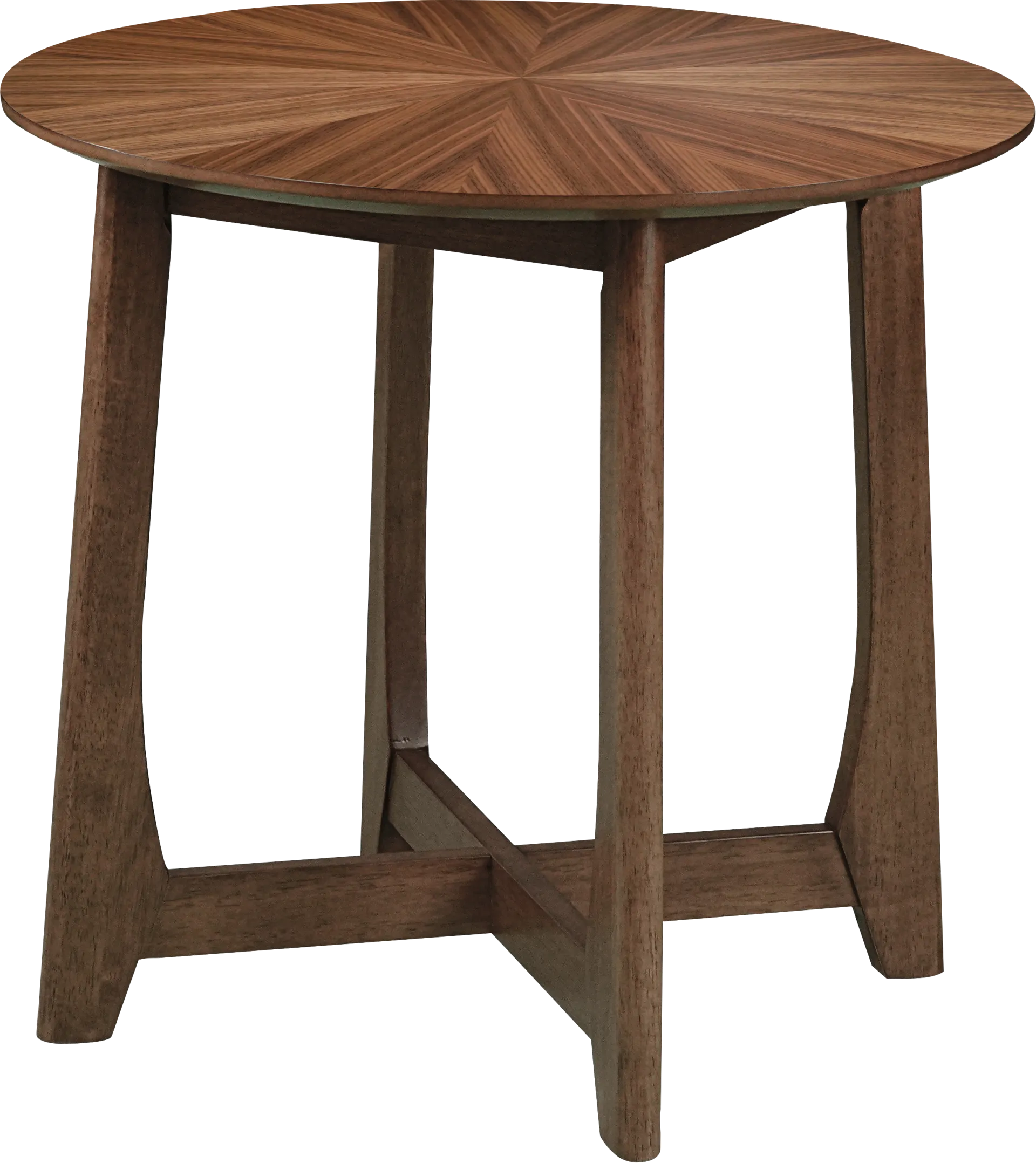 Marsden Walnut-color Round End Table - Image 1