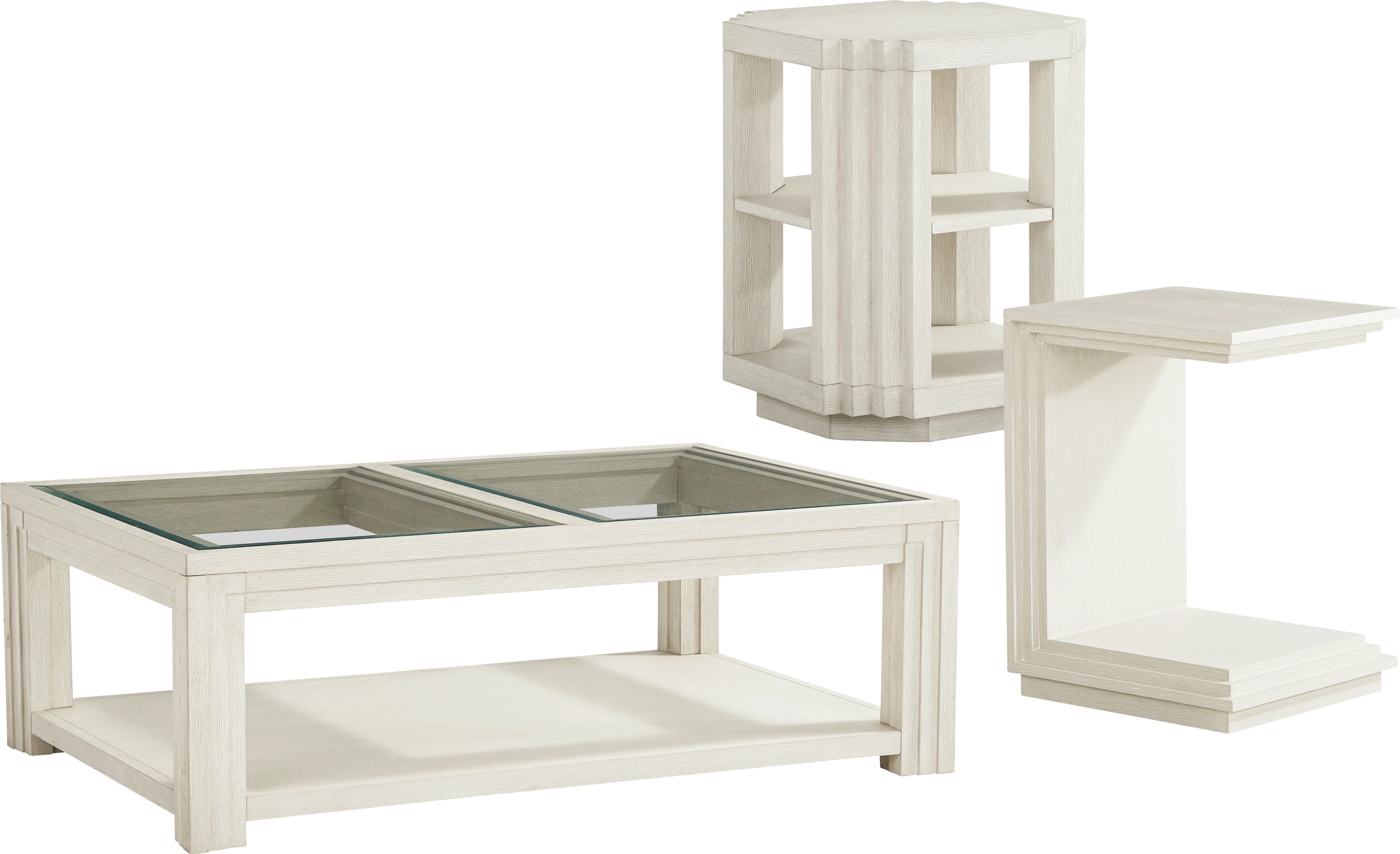 Royal Park Ivory 3 Pc Table Set - Thumbnail - Image 1