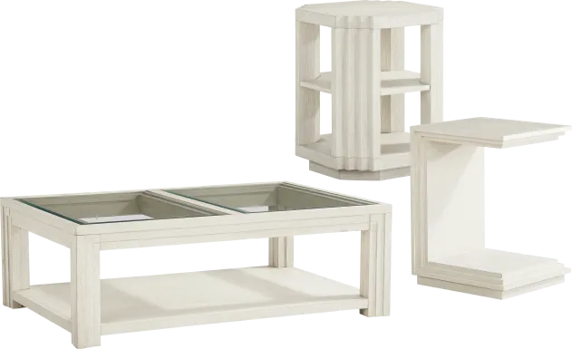 Royal Park Ivory 3 Pc Table Set