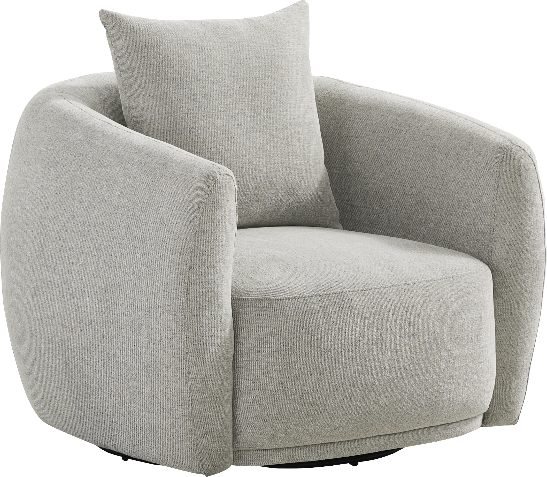 Soho Avenue Gray Swivel Chair - Thumbnail - Image 1
