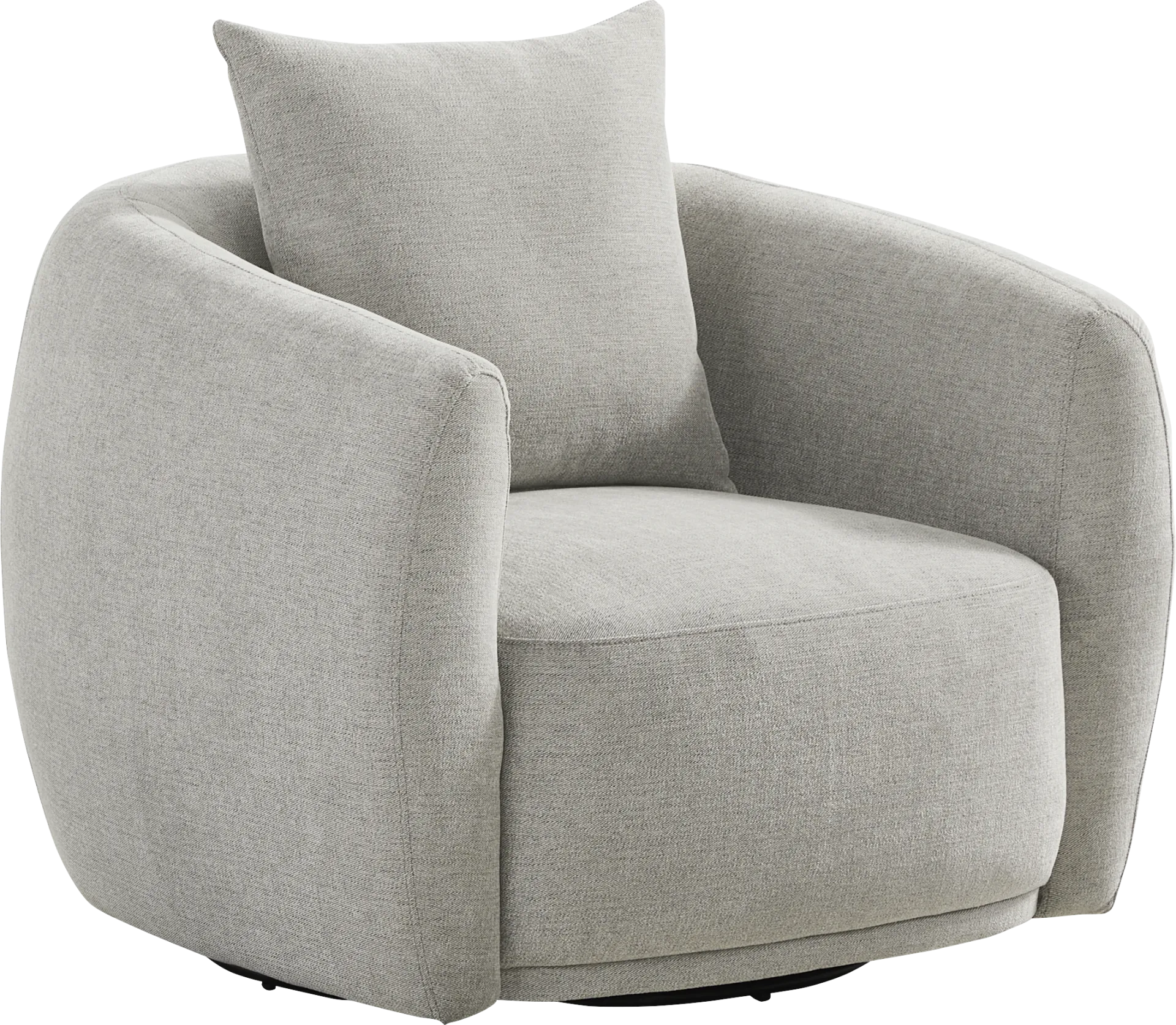 Soho Avenue Gray Swivel Chair - Image 1