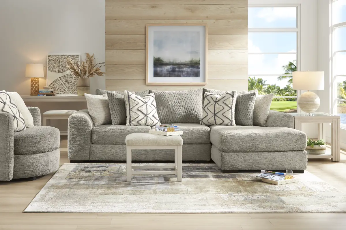 Diego 2 Pc Gray Sectional