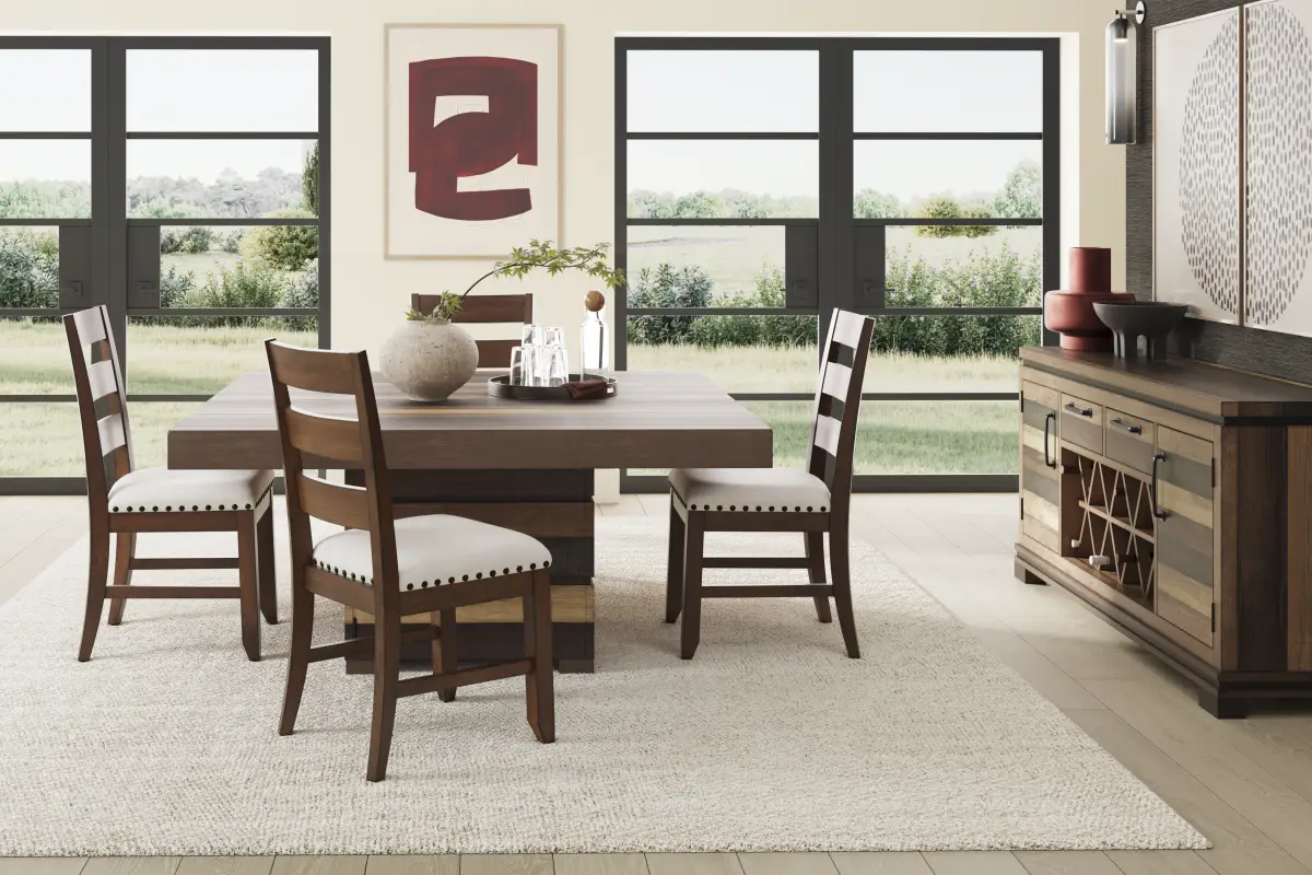 Westover Hills II Brown 5 Pc Square Dining Room with Side Chairs