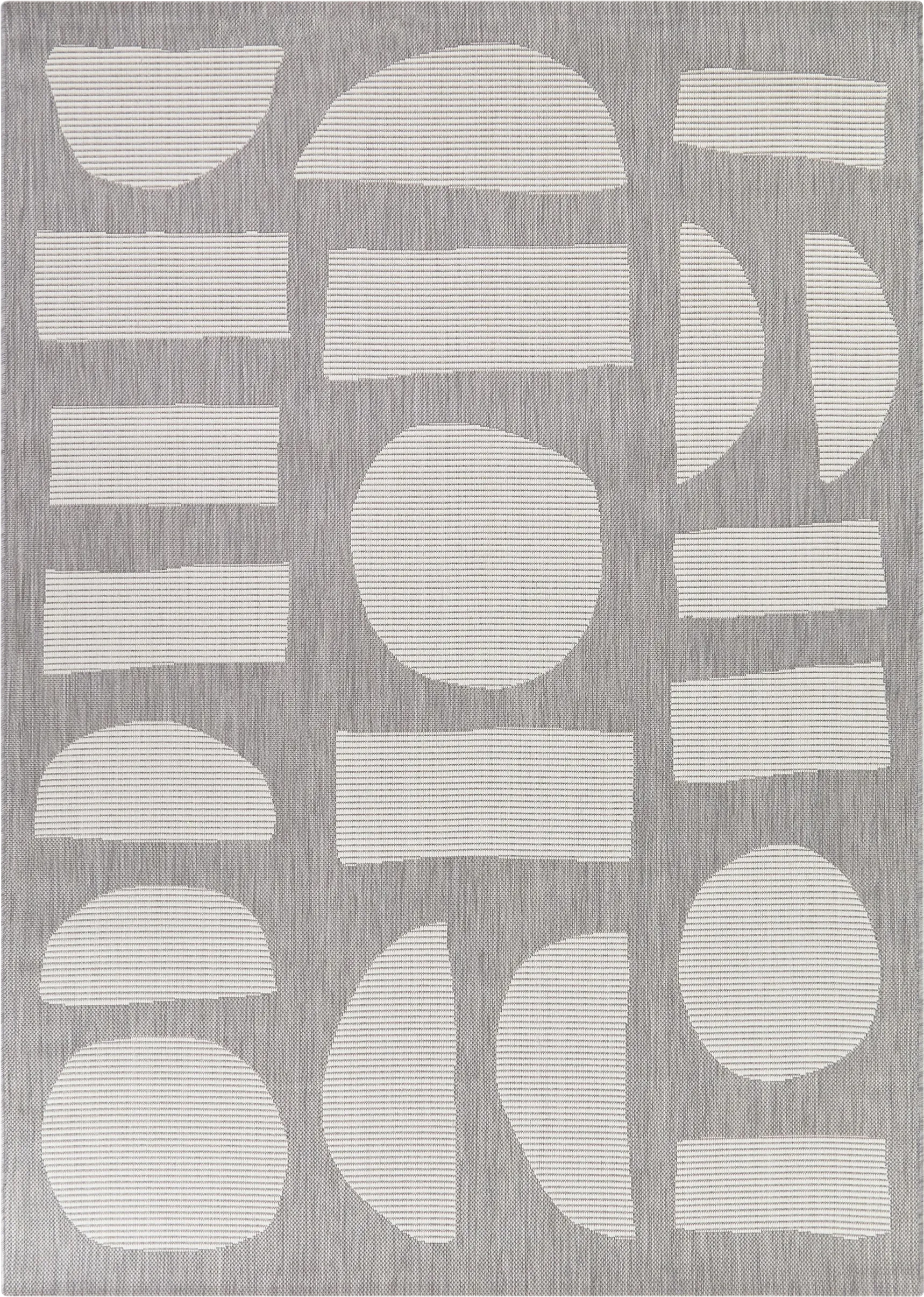 Bauform Silver 7'10 x 10' Indoor/Outdoor Rug - Image 1