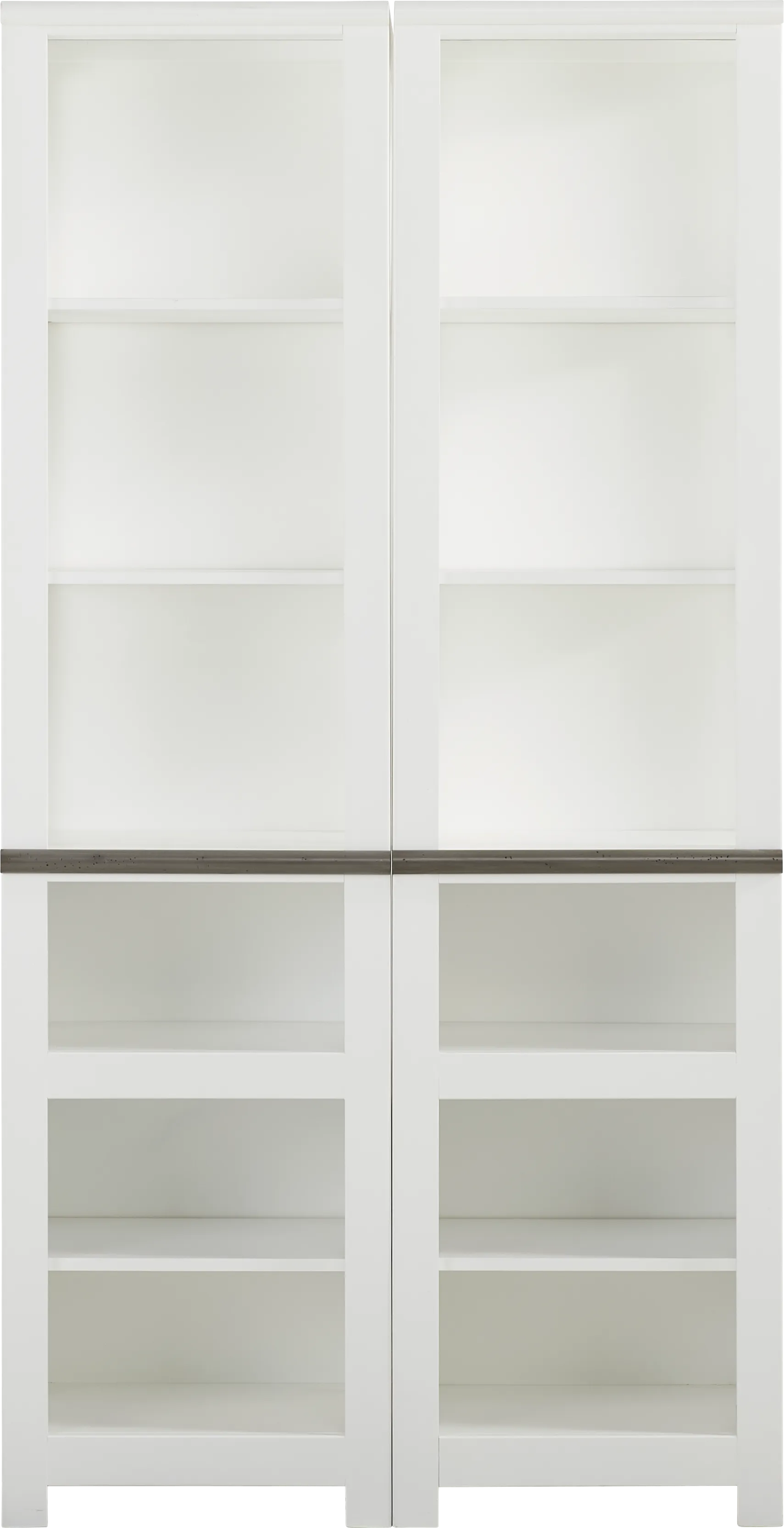 Hollow Ridge White Piers, Set of 2 - Image 1